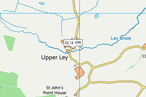 GL14 1PR map - OS VectorMap District (Ordnance Survey)