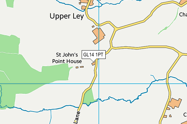 GL14 1PT map - OS VectorMap District (Ordnance Survey)