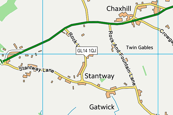 GL14 1QJ map - OS VectorMap District (Ordnance Survey)