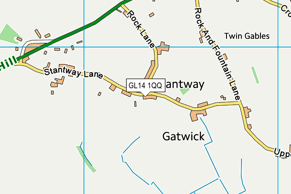 GL14 1QQ map - OS VectorMap District (Ordnance Survey)