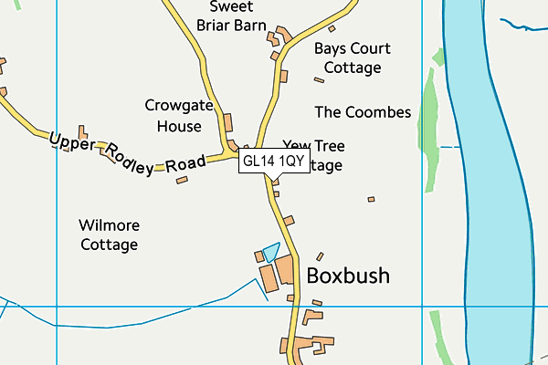 GL14 1QY map - OS VectorMap District (Ordnance Survey)