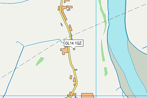GL14 1QZ map - OS VectorMap District (Ordnance Survey)