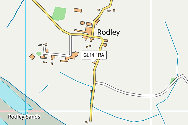 GL14 1RA map - OS VectorMap District (Ordnance Survey)