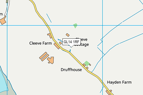 GL14 1RF map - OS VectorMap District (Ordnance Survey)