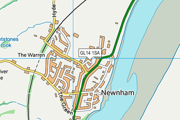 GL14 1SA map - OS VectorMap District (Ordnance Survey)