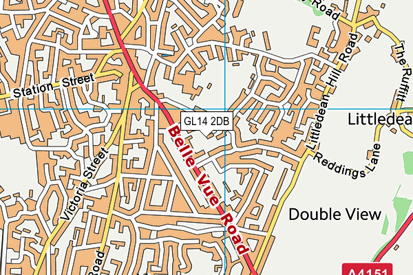 Oakdene School (Closed) map (GL14 2DB) - OS VectorMap District (Ordnance Survey)