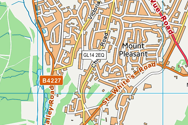 GL14 2EQ map - OS VectorMap District (Ordnance Survey)