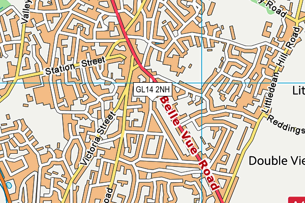 GL14 2NH map - OS VectorMap District (Ordnance Survey)