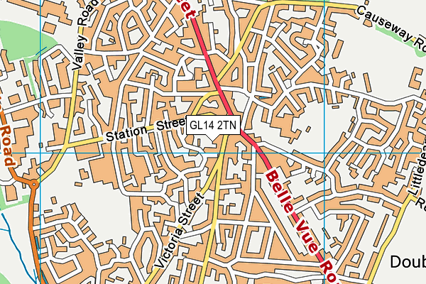 GL14 2TN map - OS VectorMap District (Ordnance Survey)