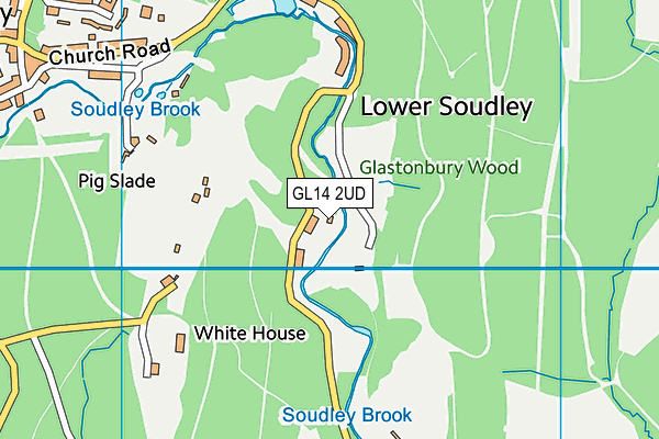 GL14 2UD map - OS VectorMap District (Ordnance Survey)