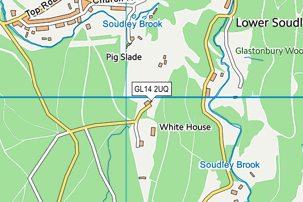 GL14 2UQ map - OS VectorMap District (Ordnance Survey)