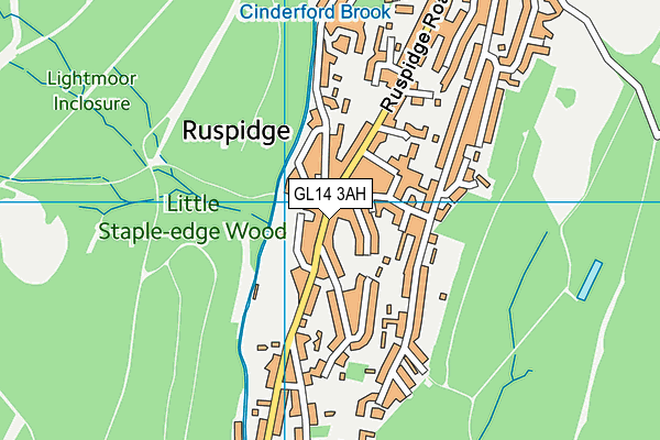 GL14 3AH map - OS VectorMap District (Ordnance Survey)