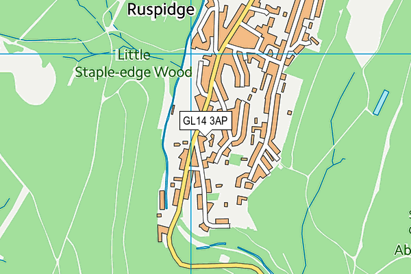 GL14 3AP map - OS VectorMap District (Ordnance Survey)