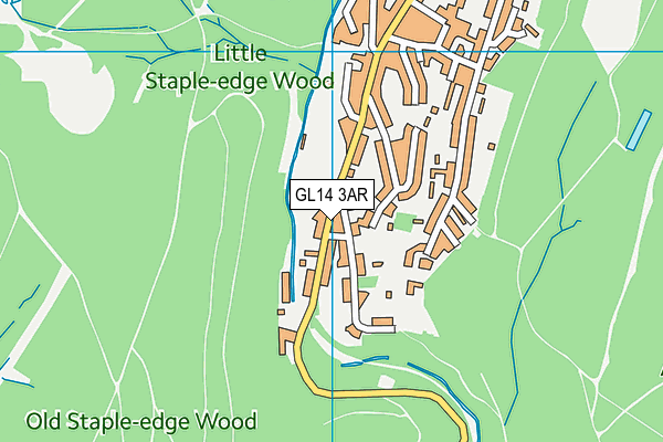 GL14 3AR map - OS VectorMap District (Ordnance Survey)