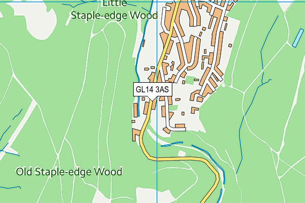 GL14 3AS map - OS VectorMap District (Ordnance Survey)