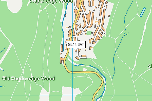 GL14 3AT map - OS VectorMap District (Ordnance Survey)