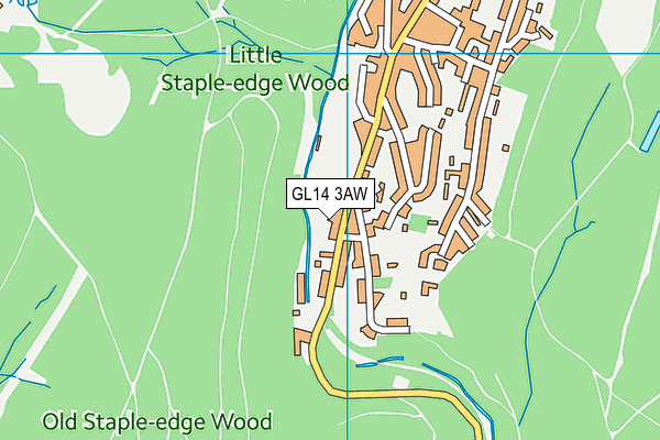 GL14 3AW map - OS VectorMap District (Ordnance Survey)