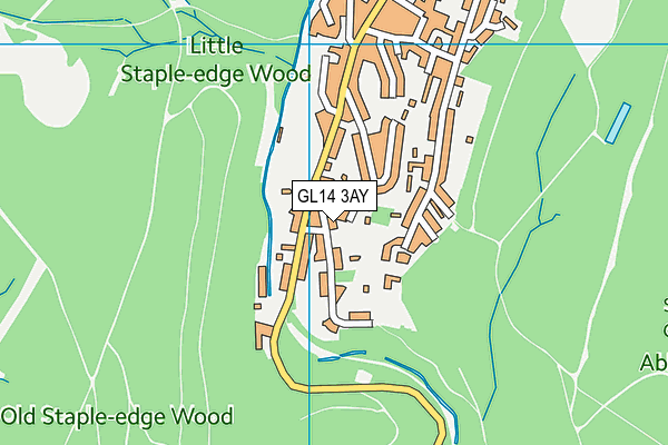 GL14 3AY map - OS VectorMap District (Ordnance Survey)