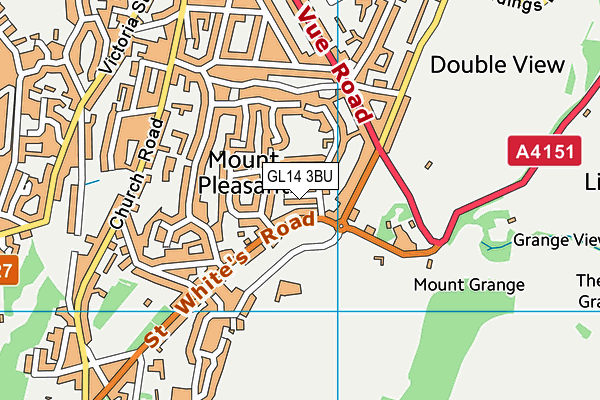 GL14 3BU map - OS VectorMap District (Ordnance Survey)