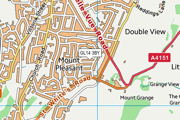 GL14 3BY map - OS VectorMap District (Ordnance Survey)