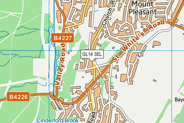 GL14 3EL map - OS VectorMap District (Ordnance Survey)