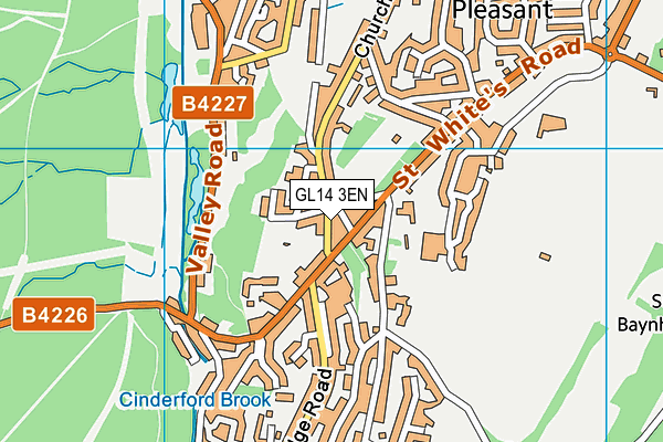 GL14 3EN map - OS VectorMap District (Ordnance Survey)