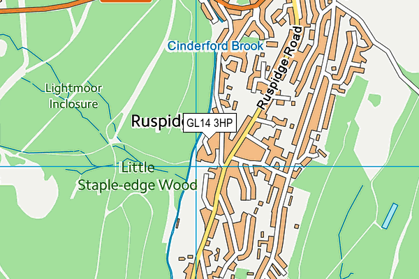 GL14 3HP map - OS VectorMap District (Ordnance Survey)