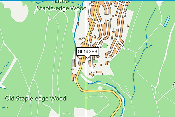 GL14 3HS map - OS VectorMap District (Ordnance Survey)