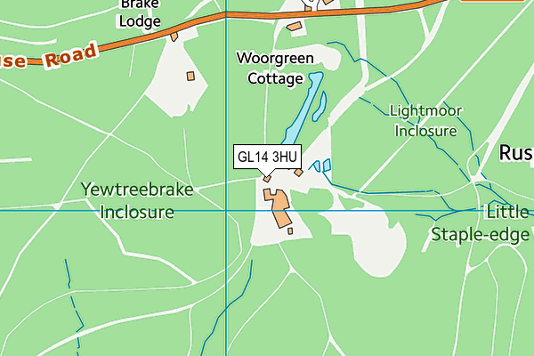 GL14 3HU map - OS VectorMap District (Ordnance Survey)