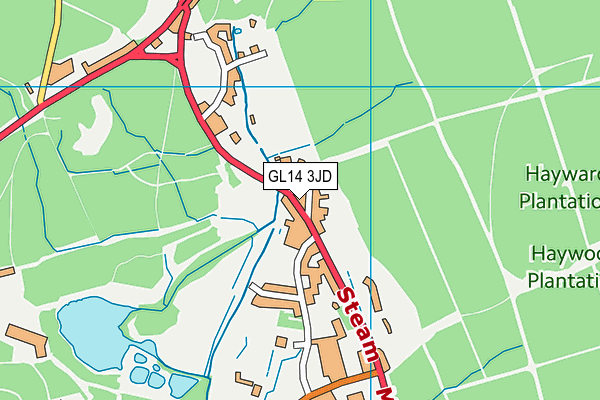Steam Mills Primary School map (GL14 3JD) - OS VectorMap District (Ordnance Survey)