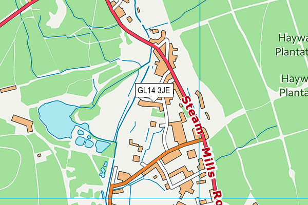 GL14 3JE map - OS VectorMap District (Ordnance Survey)