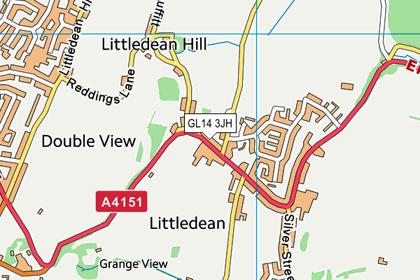 GL14 3JH map - OS VectorMap District (Ordnance Survey)