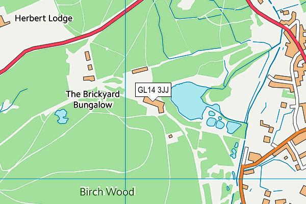 GL14 3JJ map - OS VectorMap District (Ordnance Survey)