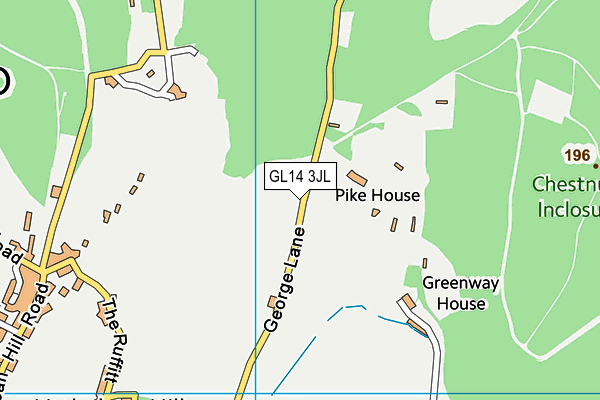 GL14 3JL map - OS VectorMap District (Ordnance Survey)
