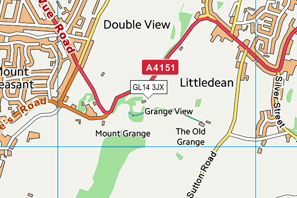 GL14 3JX map - OS VectorMap District (Ordnance Survey)