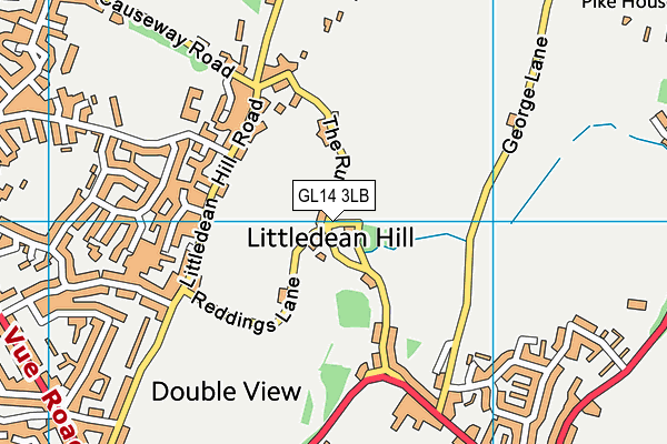 GL14 3LB map - OS VectorMap District (Ordnance Survey)