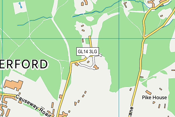 GL14 3LG map - OS VectorMap District (Ordnance Survey)