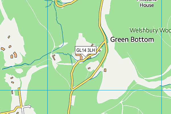 GL14 3LH map - OS VectorMap District (Ordnance Survey)