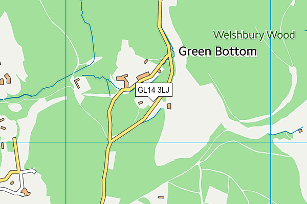 GL14 3LJ map - OS VectorMap District (Ordnance Survey)