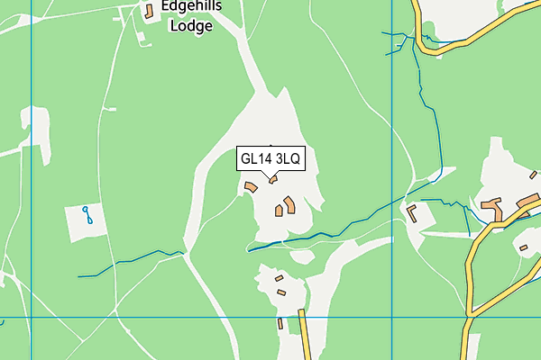 GL14 3LQ map - OS VectorMap District (Ordnance Survey)