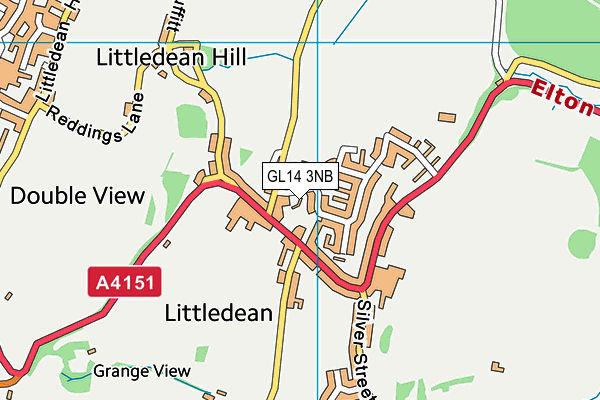 GL14 3NB map - OS VectorMap District (Ordnance Survey)