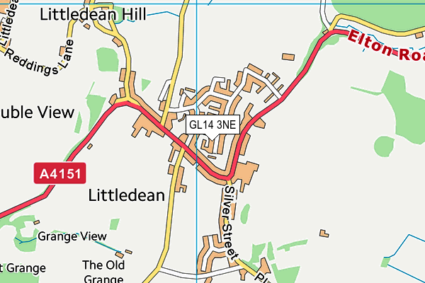 GL14 3NE map - OS VectorMap District (Ordnance Survey)