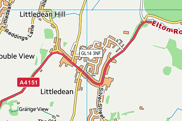 GL14 3NF map - OS VectorMap District (Ordnance Survey)