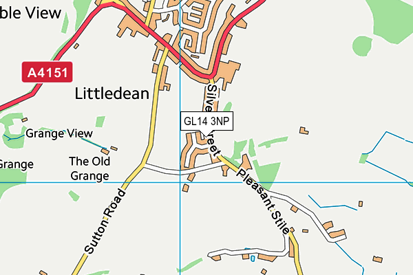 GL14 3NP map - OS VectorMap District (Ordnance Survey)