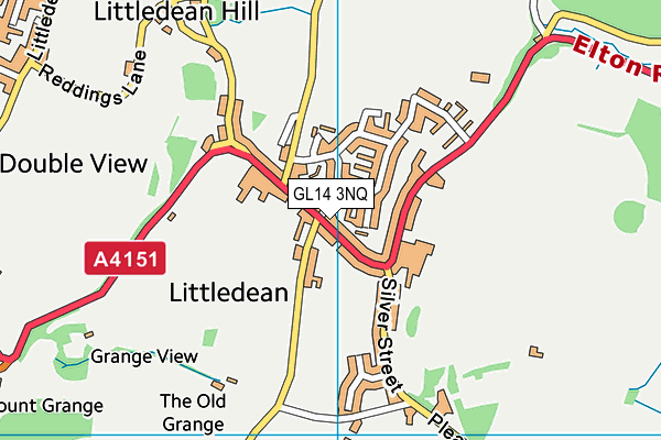 GL14 3NQ map - OS VectorMap District (Ordnance Survey)