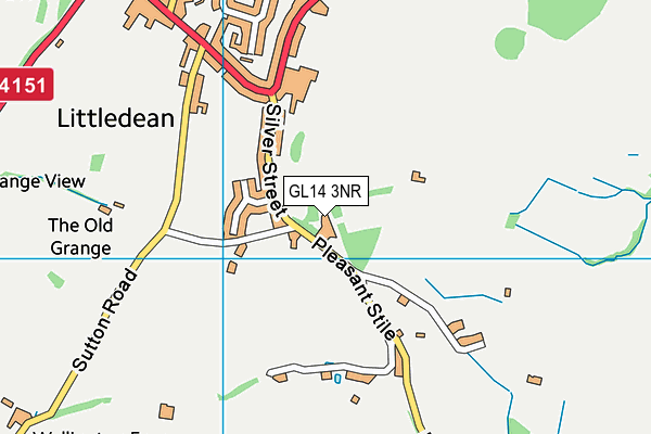 GL14 3NR map - OS VectorMap District (Ordnance Survey)