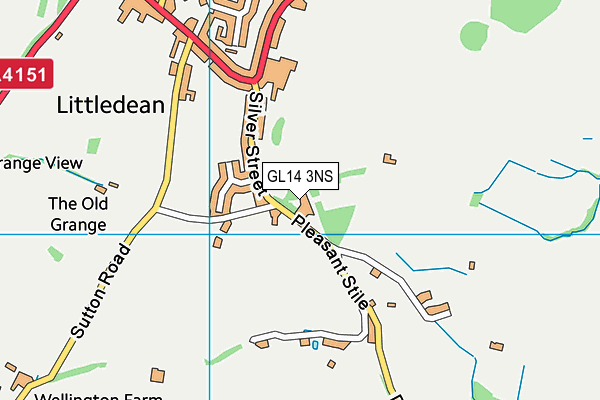 GL14 3NS map - OS VectorMap District (Ordnance Survey)