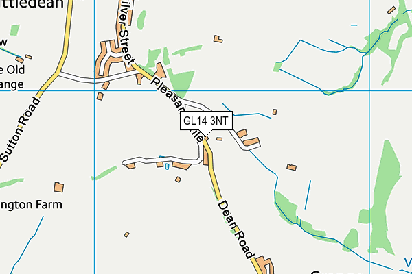 GL14 3NT map - OS VectorMap District (Ordnance Survey)