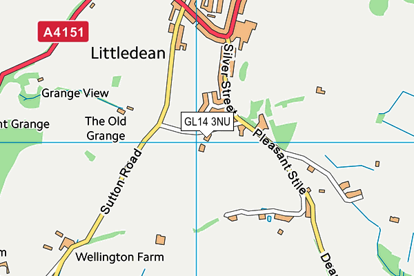 GL14 3NU map - OS VectorMap District (Ordnance Survey)