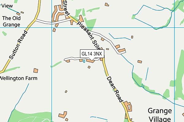 GL14 3NX map - OS VectorMap District (Ordnance Survey)